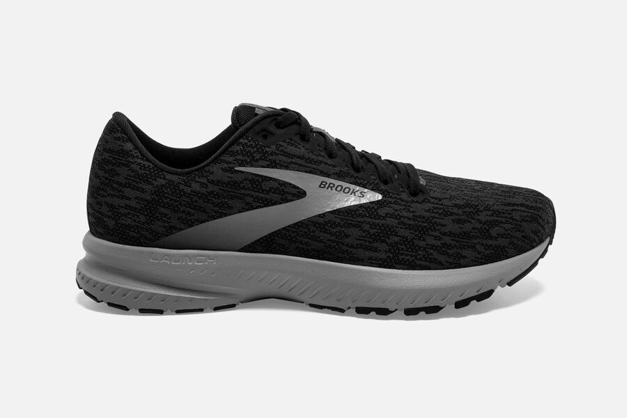 Brooks Launch 7 Mens UK - Road Running Shoes - Black 070-YKWXEM